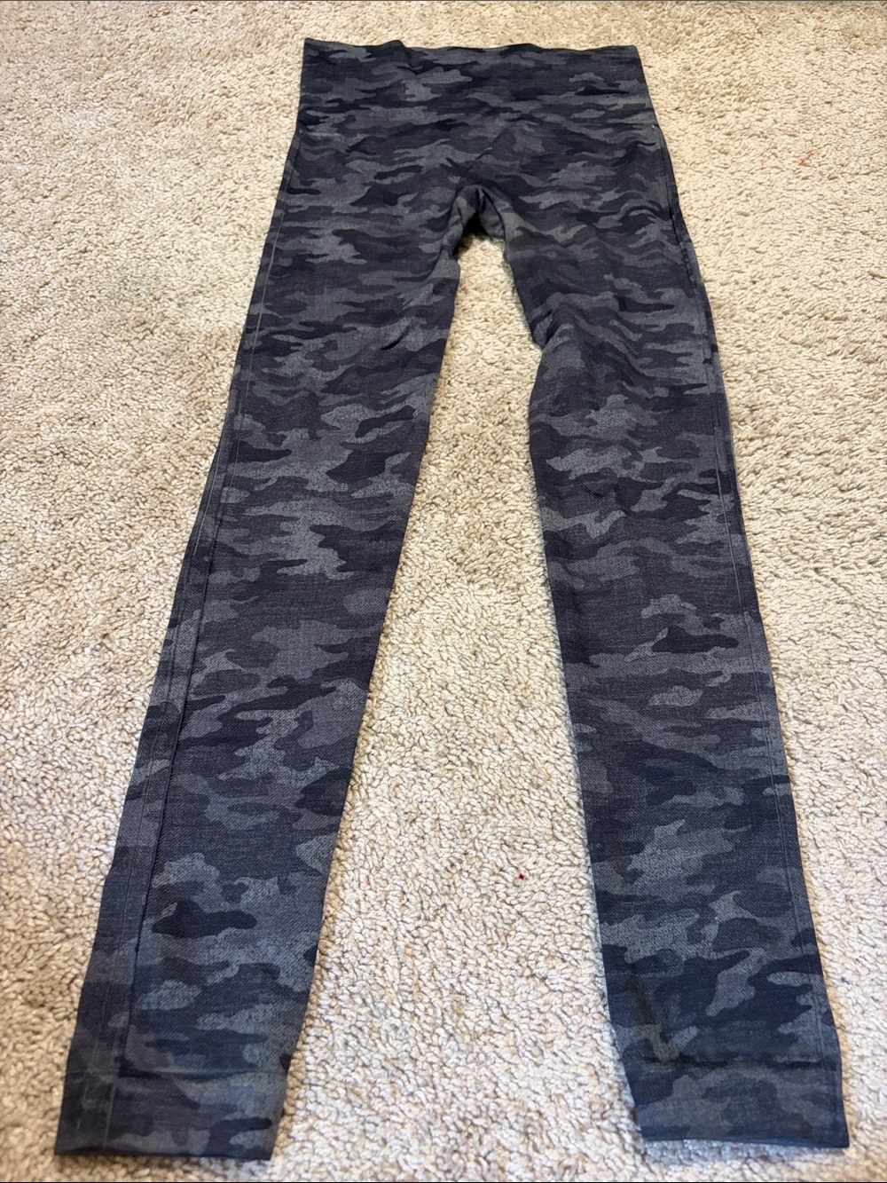 Spanx Gray Camo High Waist Leggings Medium